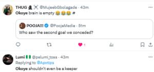 See what Nigerians are saying about Maduka Okoye after the Super Eagles of Nigeria suffered a shock loss to Rwanda in Uyo.