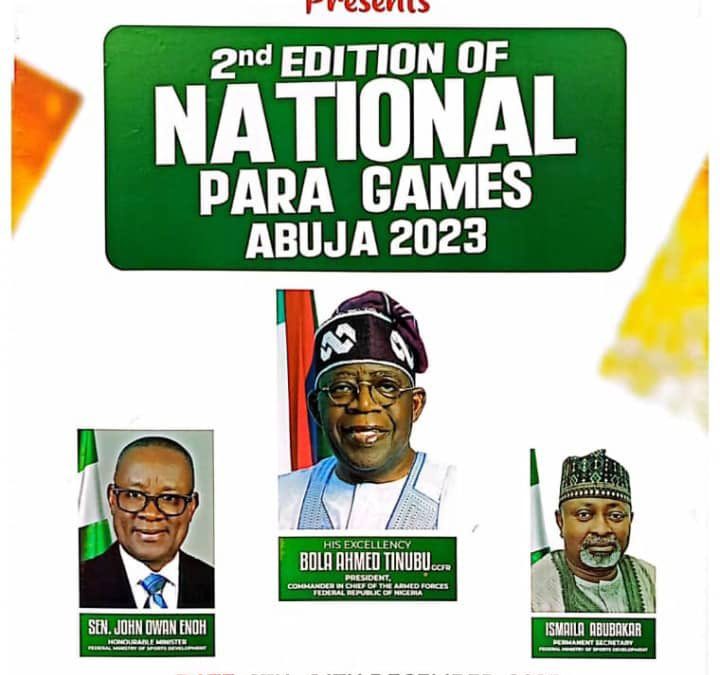 Second National Para-games Kicks-off December 8, In Abuja