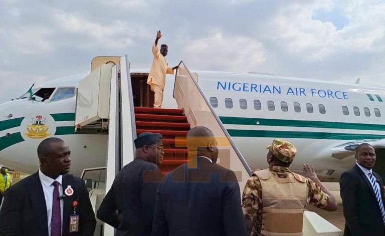 President Departs For Maiduguri