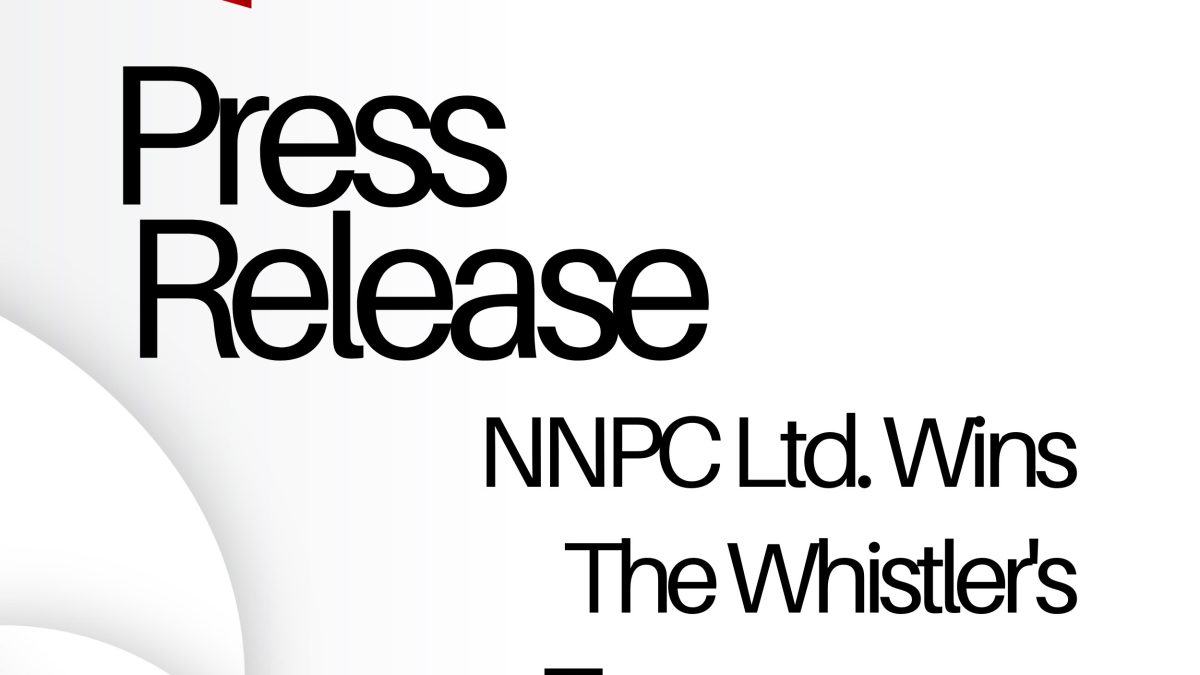 NNPC Wins The Whistler’s Transparency, Innovation Award