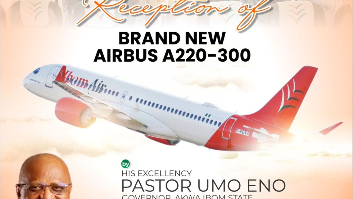 Gov Eno Receives New Airbus A220 – 300, Today, Friday