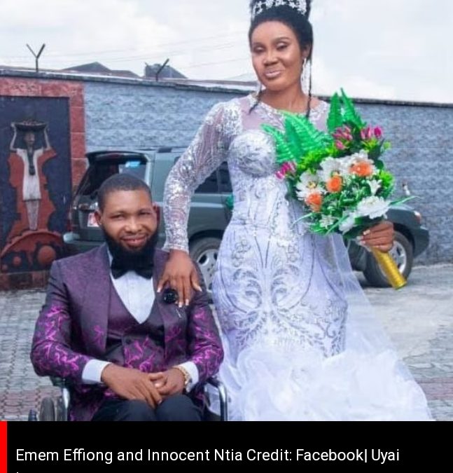 Woman Marries Her Physically Challenged Lover In Akwa Ibom