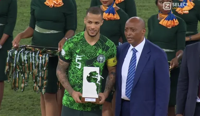 AFCON 2023: William Troost-Ekong Wins Player Of The Tournament