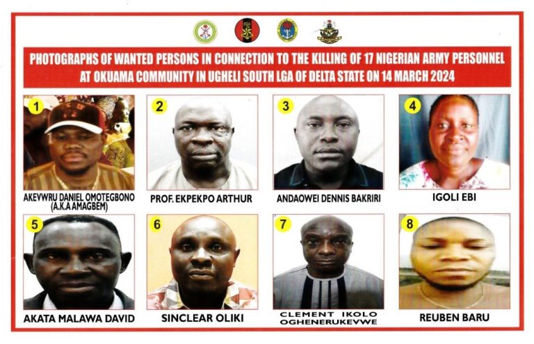 DHQ Declares Professor, Woman, Other Wanted For Killing Soldiers In Delta