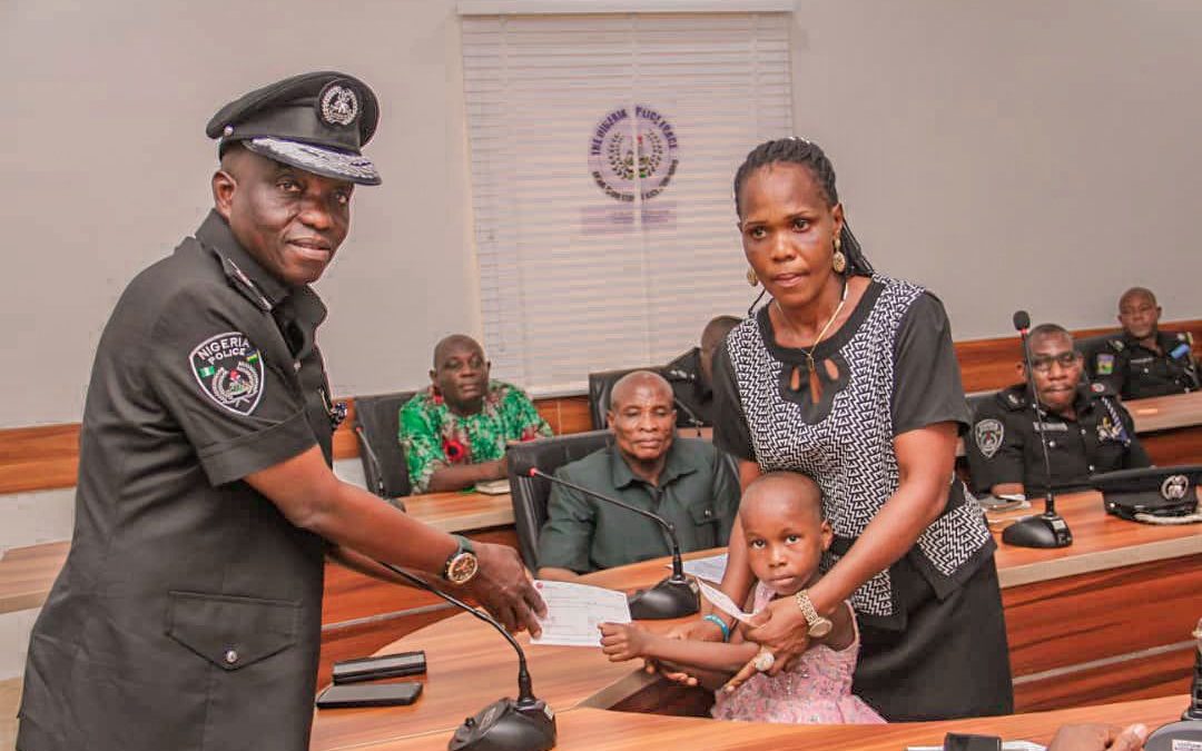 IGP Welfare Scheme: Akwa Ibom CP, Ayilara, presents cheques to families of deceased officers