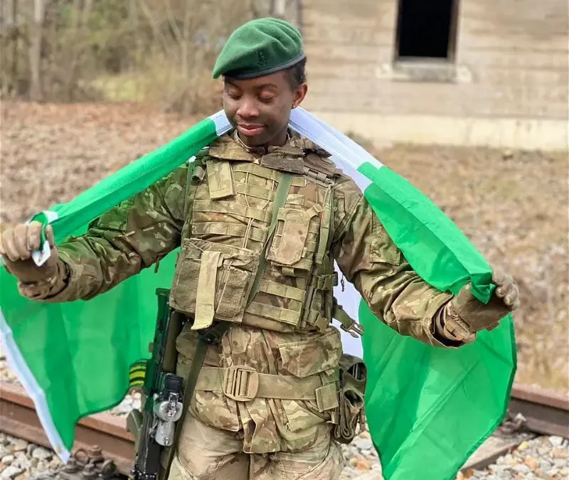 Nigeria’s First lady extols 1st Nigerian female British military academy graduate, Oluchukwu