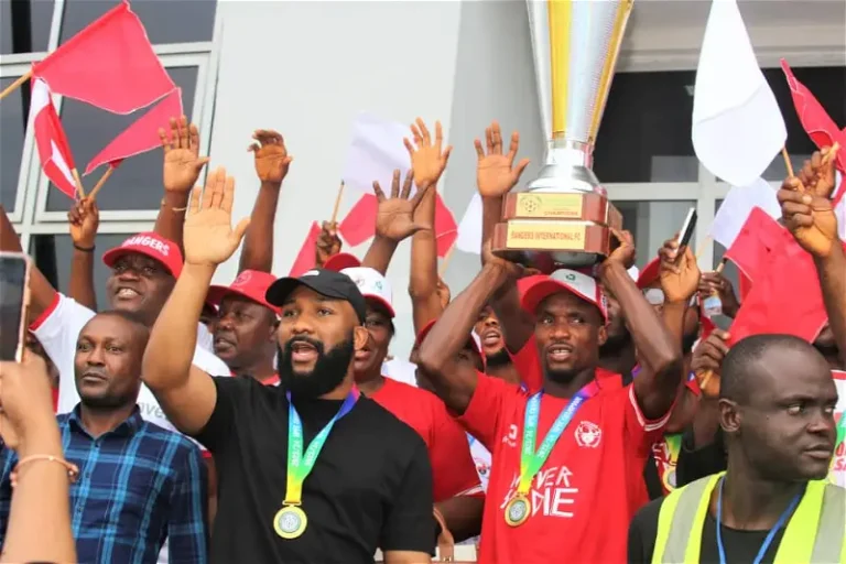 Rangers, fans celebrate NPFL trophy in grand style, say Gov Mbah made the difference