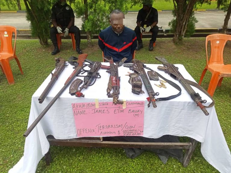 Akwa Ibom Police uncover armoury in private mortuary, arrest kidnapping syndicate