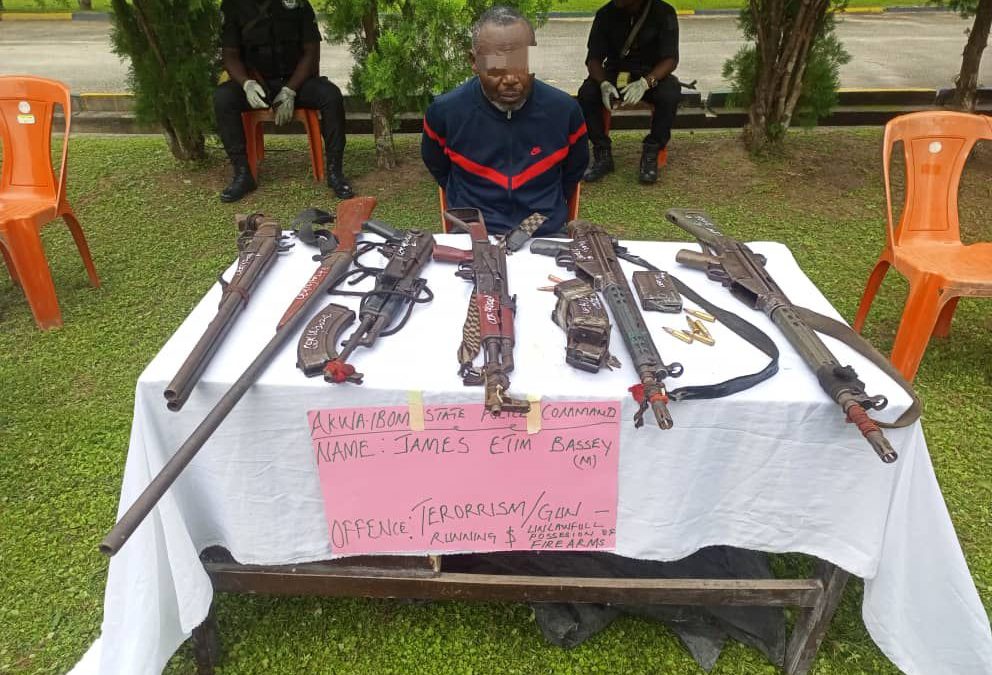 Akwa Ibom Police uncover armoury in private mortuary, arrest kidnapping syndicate