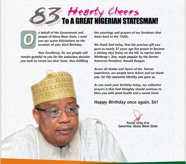 Akwa Ibom Gov Celebrates IBB At 83