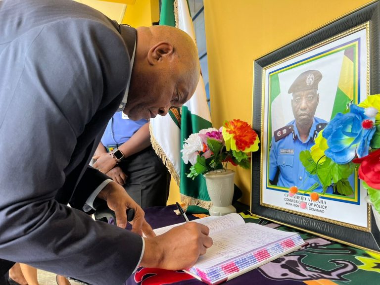 Late CP Ayilara: Attorney General Pays Condolence Visit To Akwa Ibom Police