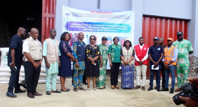 NEMA Doles Out Relief Materials To Akwa Ibom Govt
