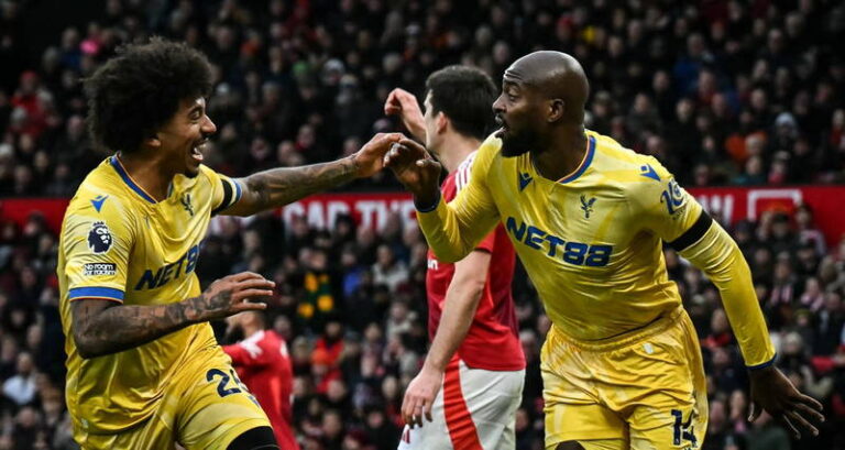 Man United Slump 0-2 To Crystal Palace At Old Trafford