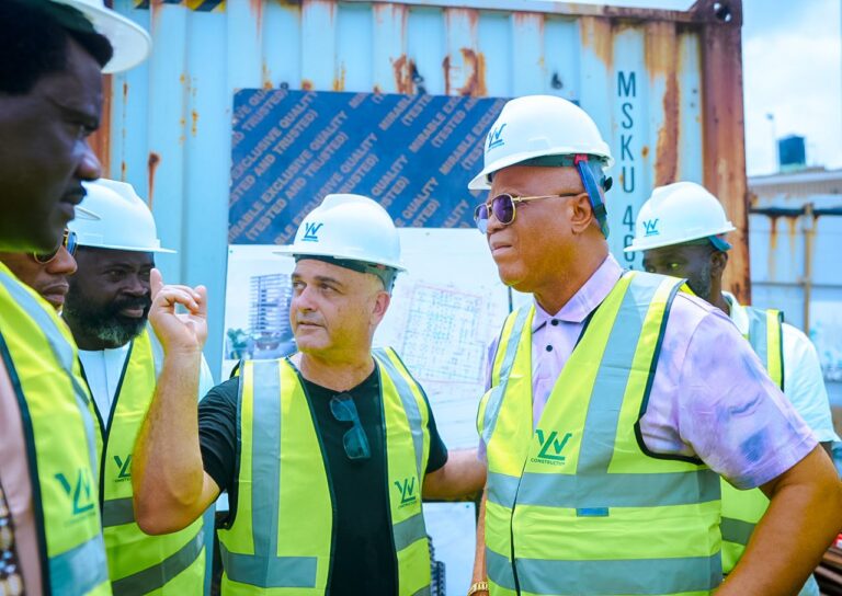 Gov Umo Eno Visits Ibom Towers Project Site, Tasks Contractors to Engage Akwa Ibom Companies and Service Providers