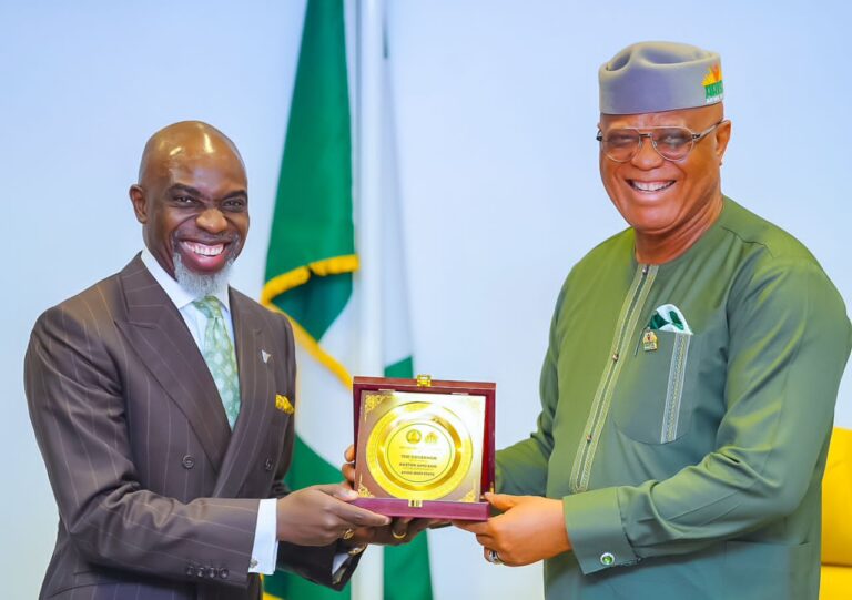 Gov Umo Eno Hosts Management Of Wema Bank | TheNewsDESK
