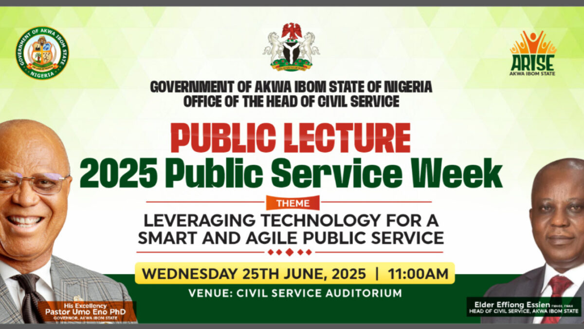 2025 Akwa Ibom Public Service Week: Public Lecture Holds Today, Wednesday, June 25