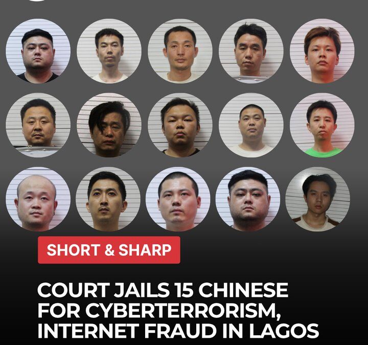 EFCC Jails 15 Chinese Nationals For Cyber-terrorism, Internet Fraud