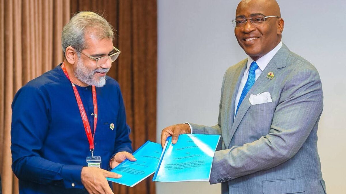 Gov Umo Eno Signs Agreement For AKBC Broadcasting Integrated Project