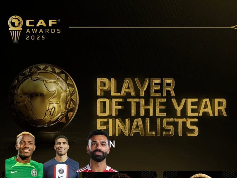 Osimhen, Salah, Hakimi Make Final Three For 2025 CAF Men’s Player Of The Year Award