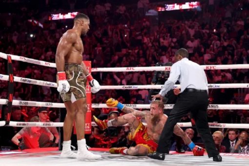 Anthony Joshua Overpowers Jake Paul With Sixth-Round Knockout
