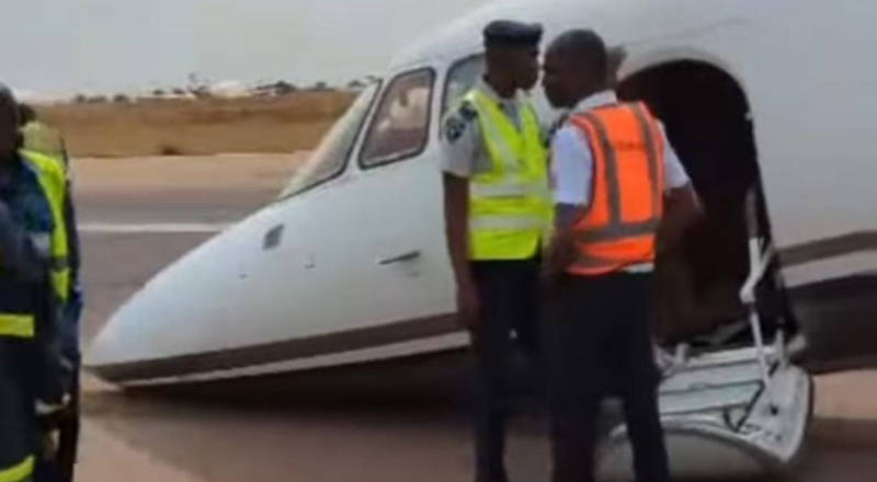 Many Escape Death As Private Jet Crash-lands In Kano, Sunday