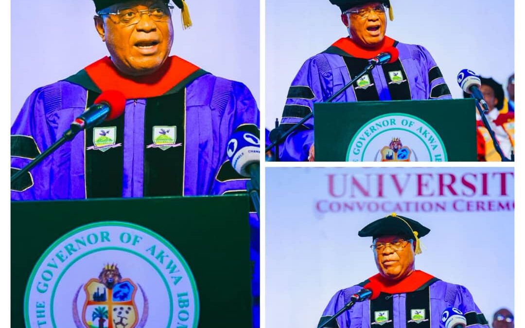 7th Convocation Ceremony of Mountain Top University: Gov Eno Tasks Nigerian Youth To Dream Big, But Start Small