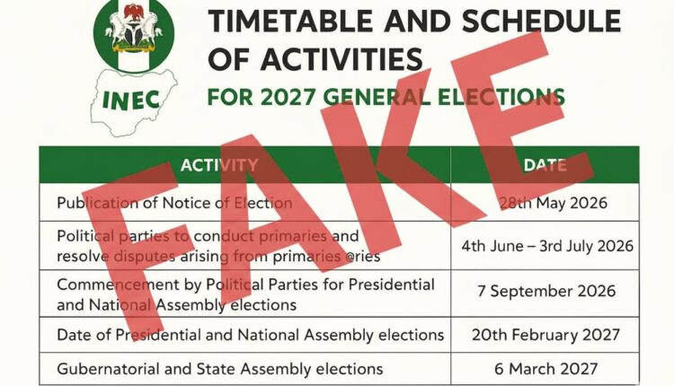 No Timetable Released Yet For 2027 General Election – INEC