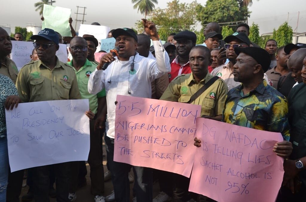 Civil Society Groups Protest NAFDAC Sachet Alcohol Ban, Warn Of Job Losses