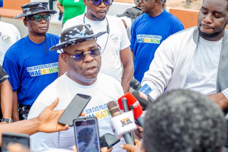2026 Police Week: Akwa Ibom CP Azare Leads Officers, Others On Road Walk For Fitness, Safety
