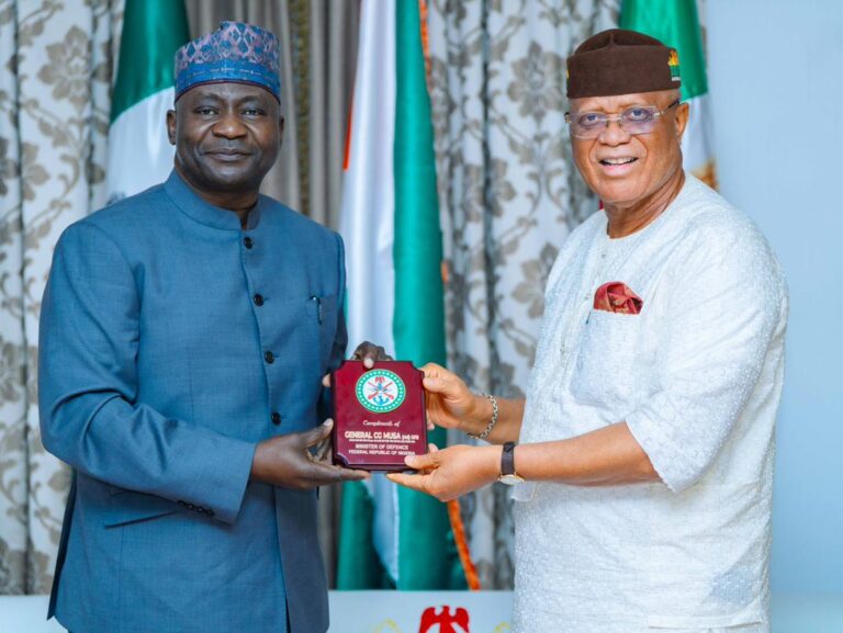 Defence Minister Applauds Gov Eno On Purposeful Leadership, Support For Security Agencies