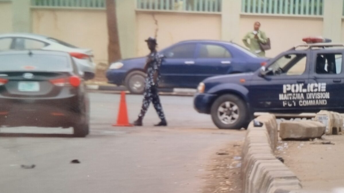 ADC Crisis: Heavy Security At INEC Headquarters As Tensions Escalate