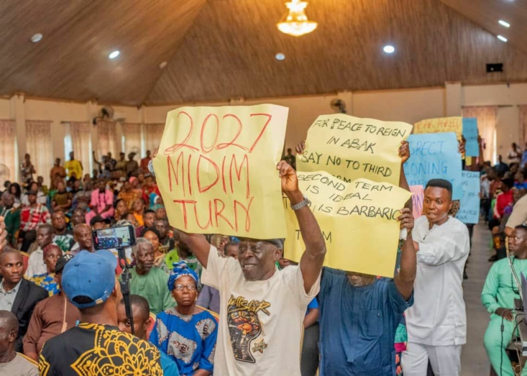 2027: Constituents Protest, Vow To Scuttle Akwa Ibom Speaker’s 3rd Term Bid