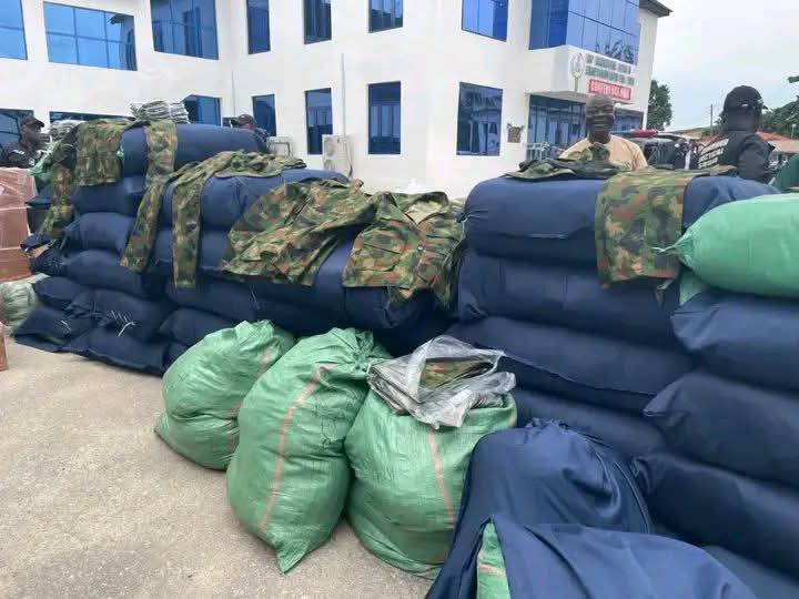 Police Arrest Three as Truck Carrying Military Uniforms, Suspected Drugs Is Seized in Lagos
