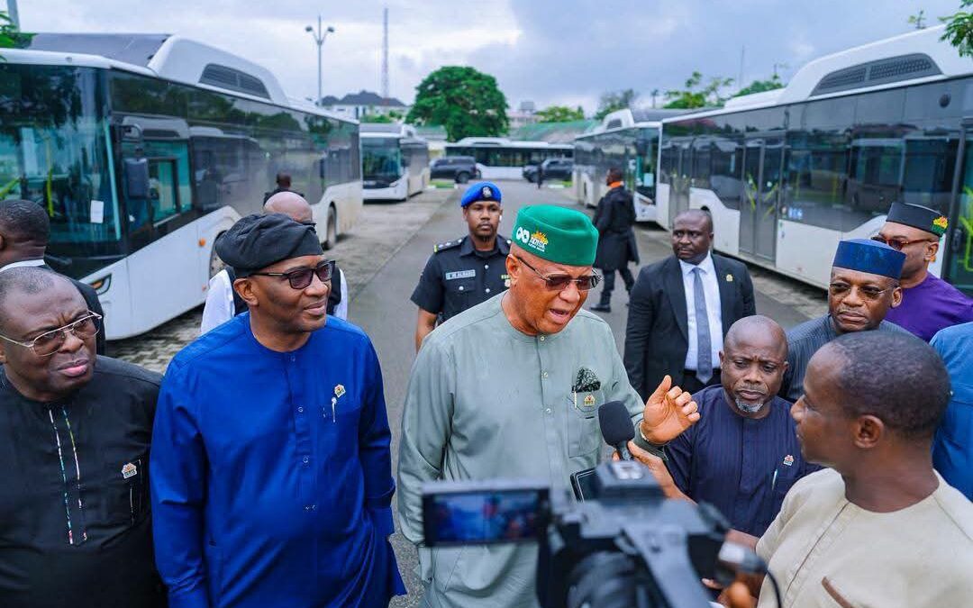 Gov Eno Receives First Batch Of CNG Buses