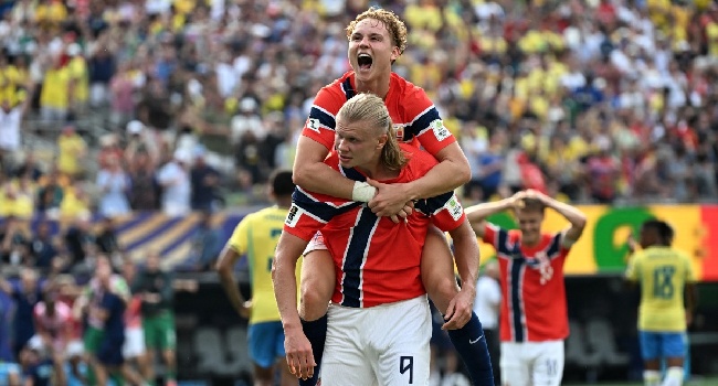 Haaland Double Fires Norway To Historic World Cup Win Over Brazil