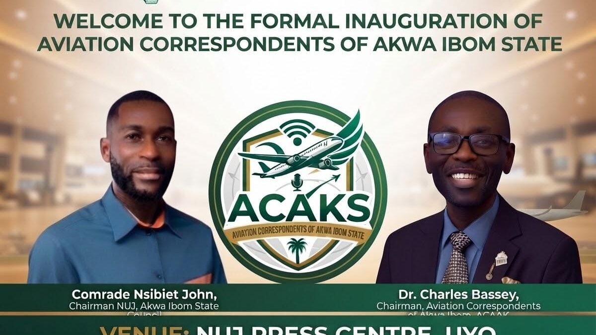 NUJ To Inaugurate Aviation Correspondents Of Akwa Ibom State – ACAKS On August 27