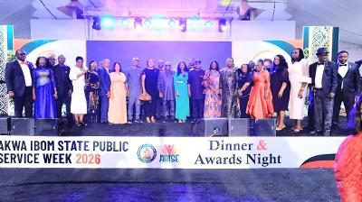 Akwa Ibom Honours 66 Outstanding Workers, Launches Toll Lines